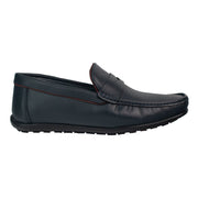 Zapato Para Hombre De Piel Karosso Kasual 1123 Marino Estilo